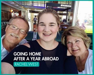 Going Home After A Year Abroad - International Student Blogger, Rachel West - title image