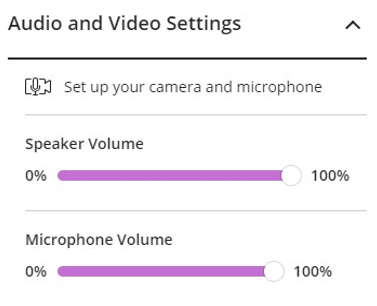 Audio video setting