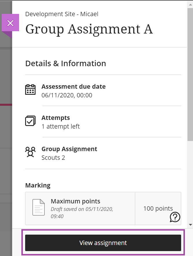 how to submit group assignment in blackboard