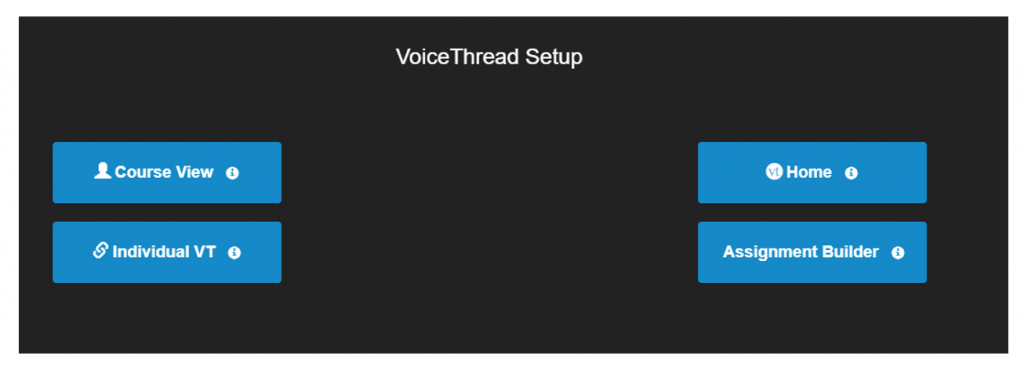Voice Thread Setup