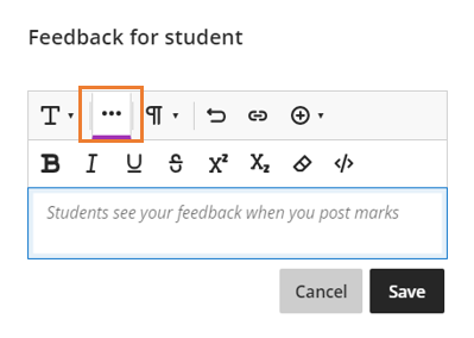 Feedback for students