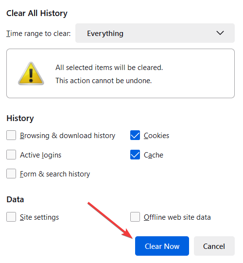 firefox clear cookies