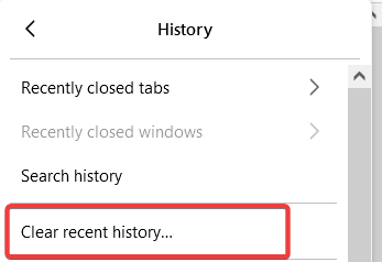 clear history firefox
