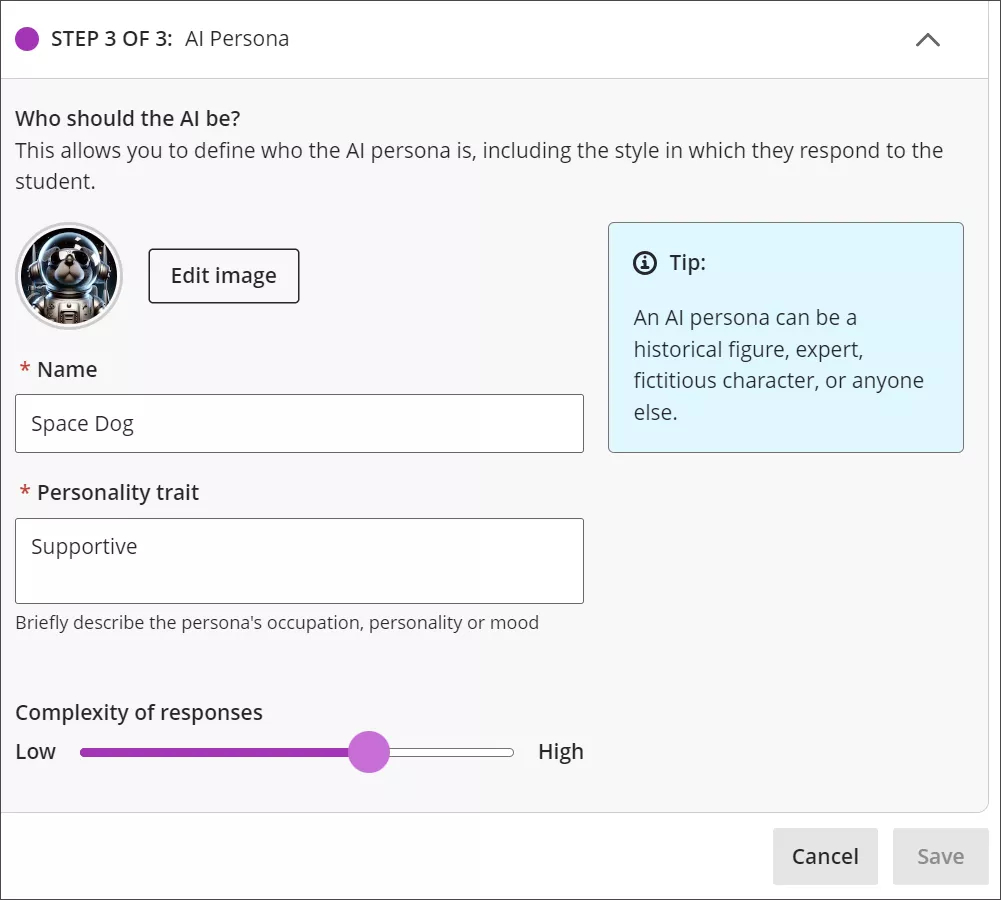 Role play option for AI Conversations 3