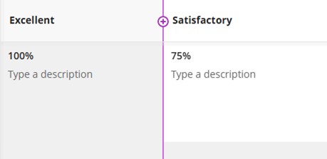 Create Rubric on Gradebook - adding row criterial