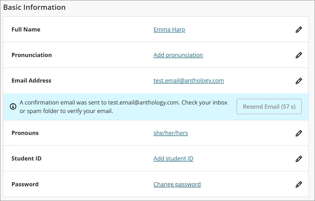 Require confirmation for updated email addresses