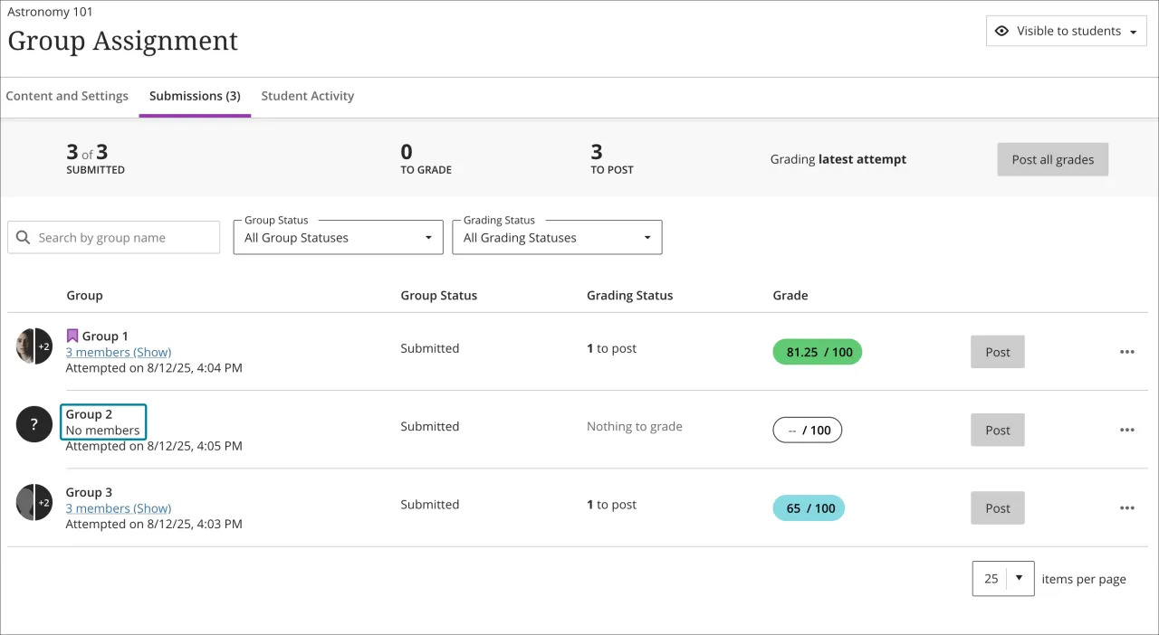 Improved handling of group membership changes 1