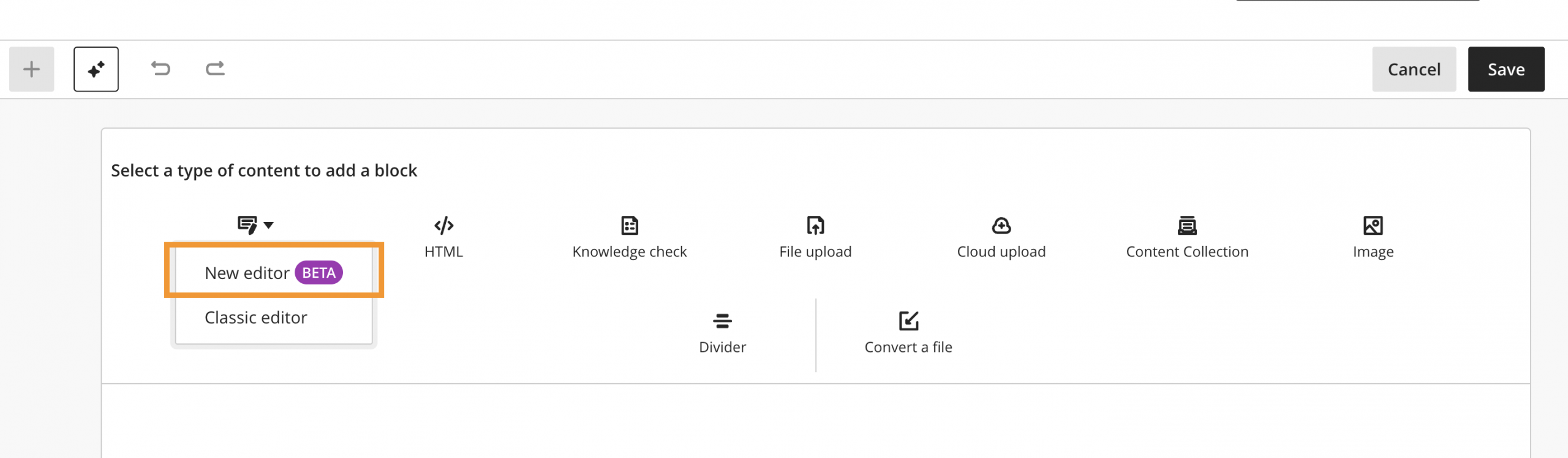 Figure 1: Create Assignment in Blackboard