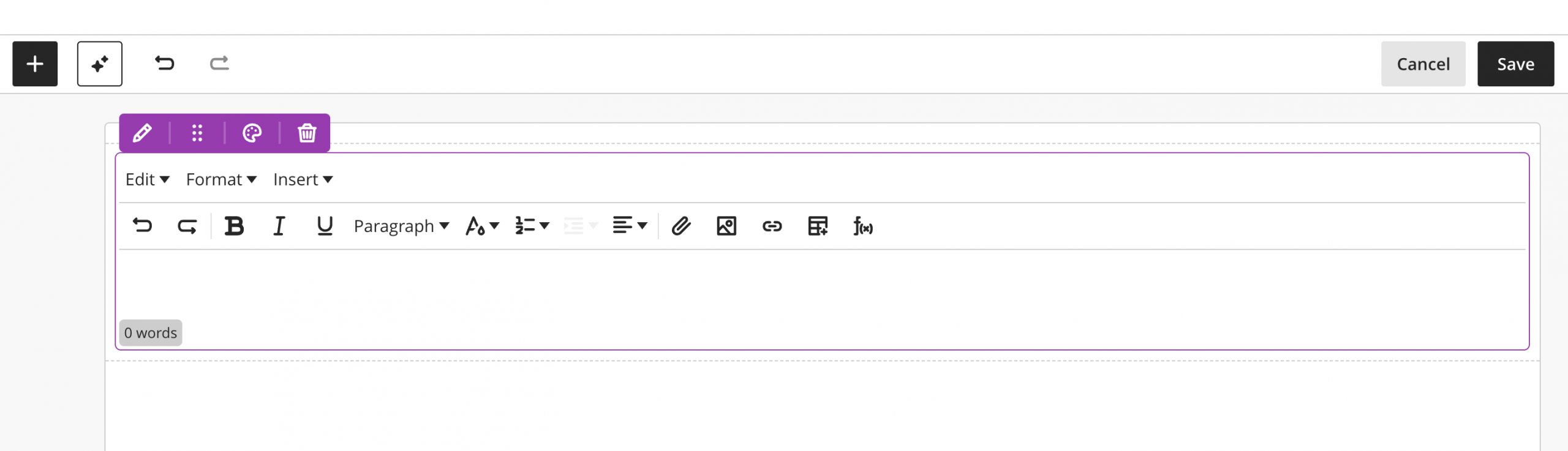 Figure 1: Create Assignment in Blackboard