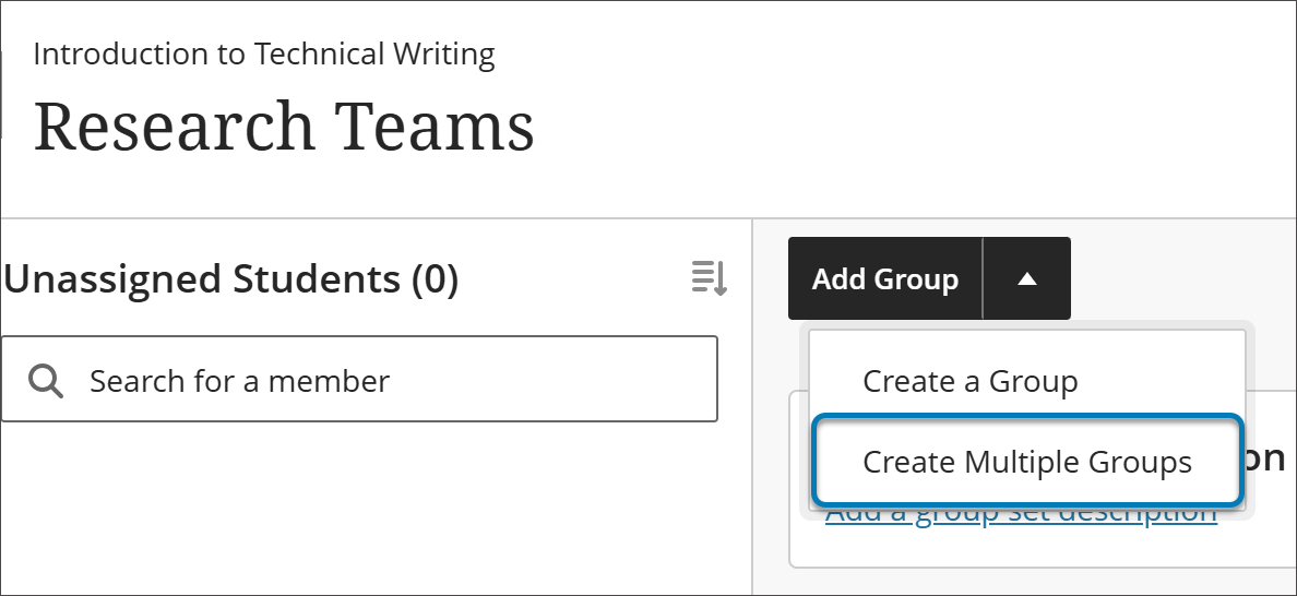 Create multiple groups at once 1