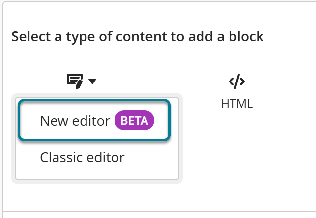 Early Access- New Content Editor for Blackboard Documents 1