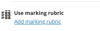 Add Rubric to Blackboard Assignment Step 2