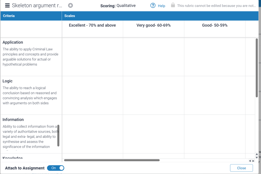 Download Turnitin Rubric Step 3
