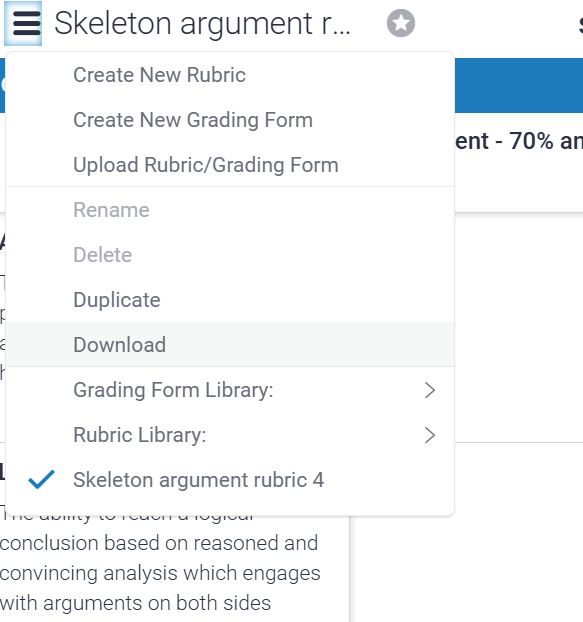 Download Turnitin Rubric Step 4