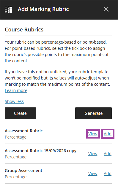 Attach rubric 3