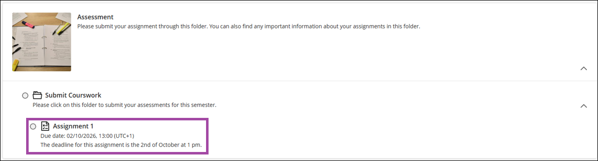 How to submit via Blackboard 1