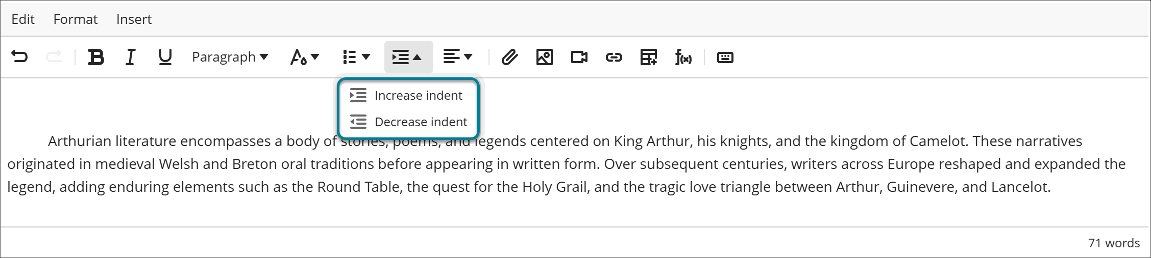 Improvements to the beta Content Editor in Blackboard Documents 1