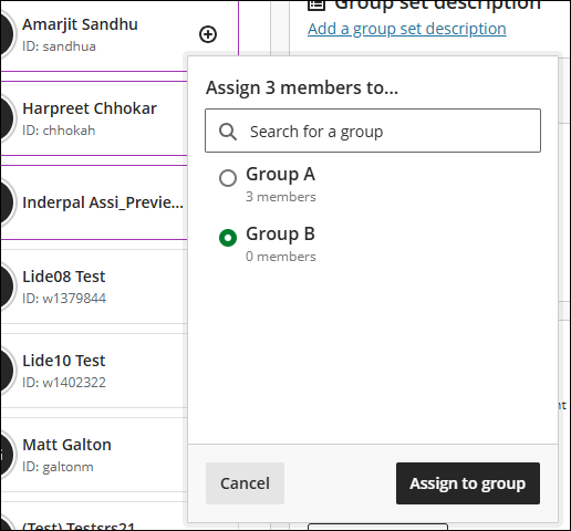 Create Group Set 10