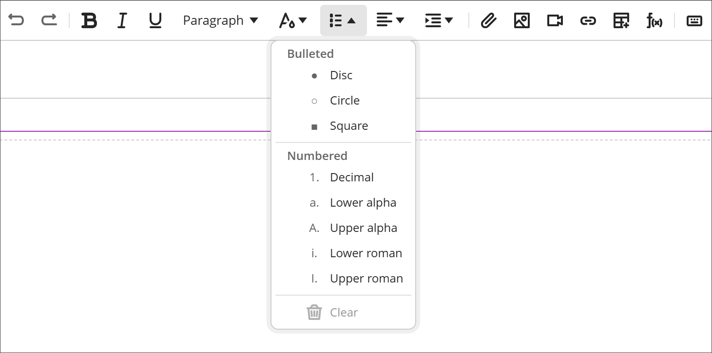 Improvements to the beta Content Editor in Blackboard Documents