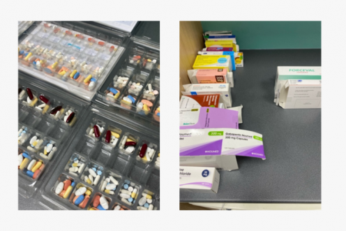 
These are from a patient who have probably the most medications among all the other patients who are in blister packs. There was a story behind this but unfortunately due to patient privacy I could not share it here. Therefore, I have attached some pictures!
