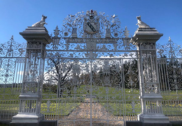 A New Insight into British Culture through Host UK - International Student Blogger, Rachel West - Chirk Castle's White Gates with Bloody Hand
