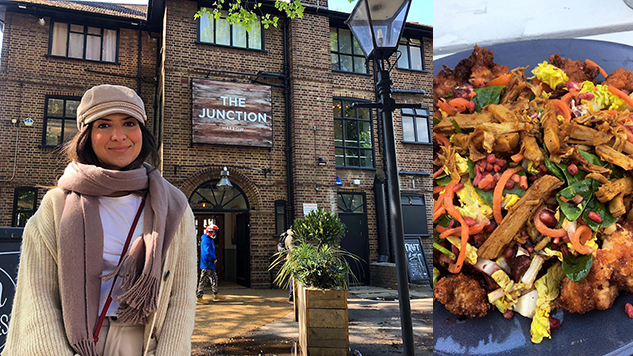Getting Around London as a Vegan - International Student Blogger, Engy Sobieh - Vegan meal at The Junction