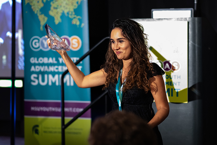 Interview with International Alumna and CEO Beatriz Buarque - International Student Blogger - Transcendence Award 2019 at the Global Youth Advancement Summit at Michigan State University