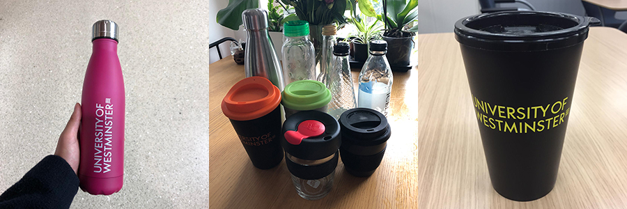 How to Be Sustainable as a Student: Part 1 - International Student Blogger, Grace Lee - reusable bottles and cups