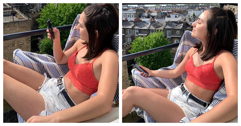 It's okay to relax_International Student Blogger, Salome Mamasakhlisi_Salome sunbathing on her balcony
