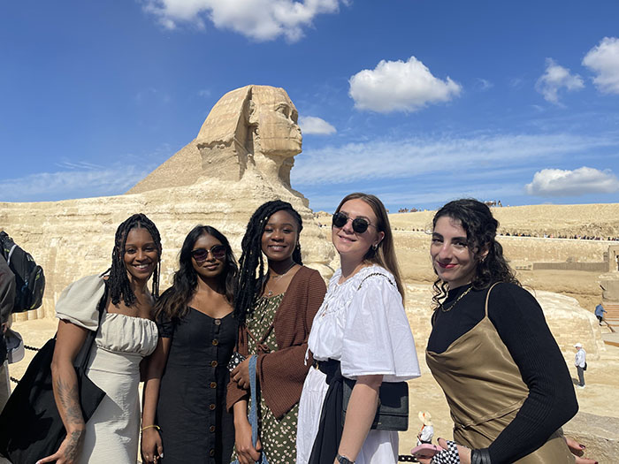 Argia and friends by The Great Sphinx of Giza-Westminster Working Cultures Cairo-Argia Hernandez Ochoteco