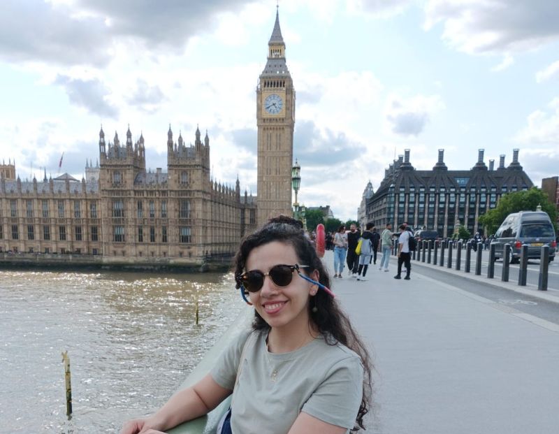 Yasi on Westminster Bridge-London Adventure