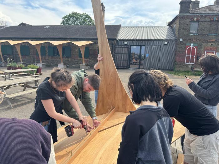 architecture students on site buildin wooden structure_Studying Architecture: How You Learn Beyond Drawings-Yamon Phu Kyaw