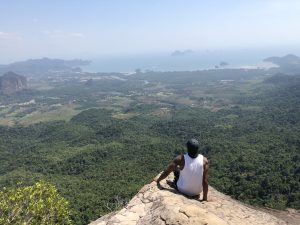 Photo of Michael at the top of mountain in Krabi, Thailand