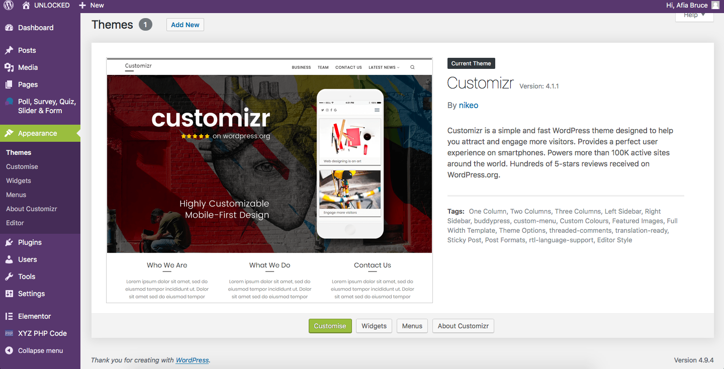 Customizer Theme