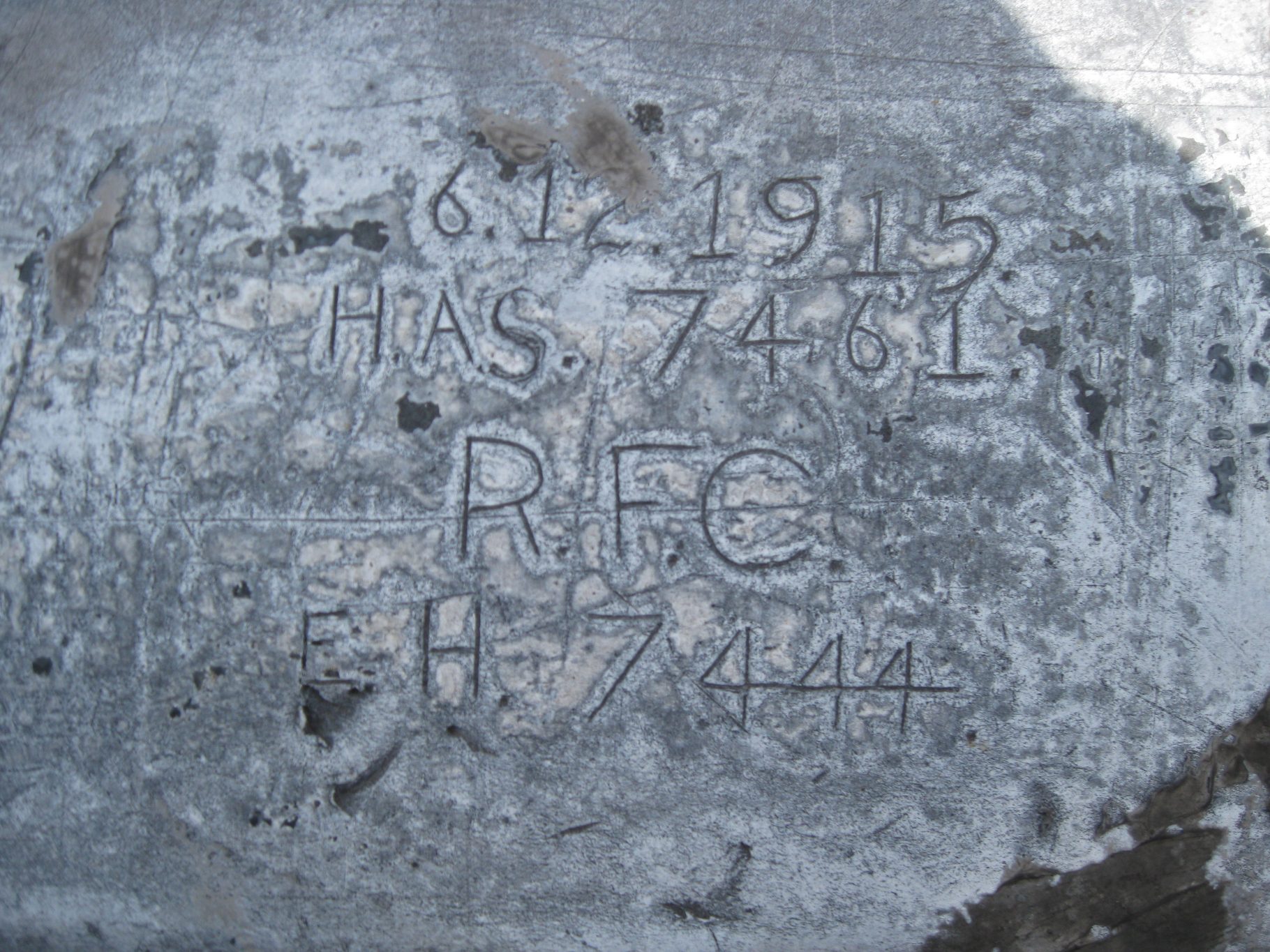 Graffiti on the roof of 309 Regent Street