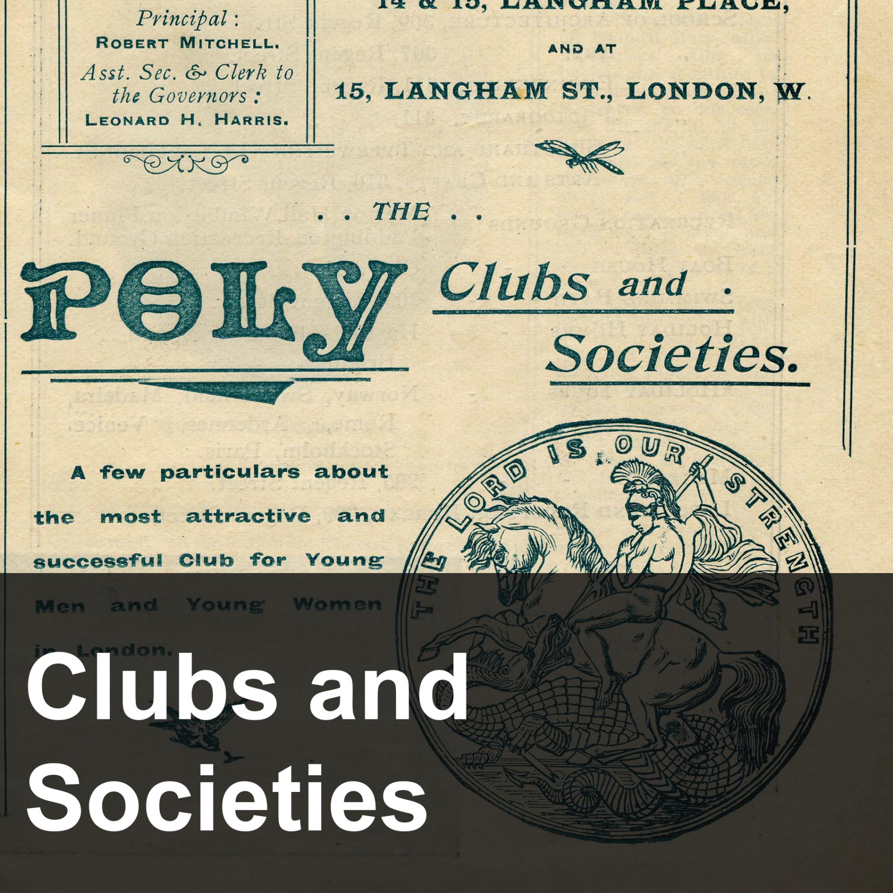 Clubs and Societies button