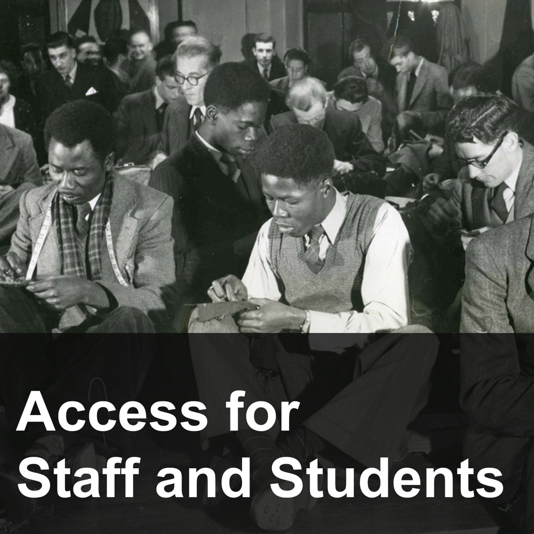 Access for Staff and Students button