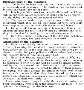 article about the advantages and disadvantages of evacuation