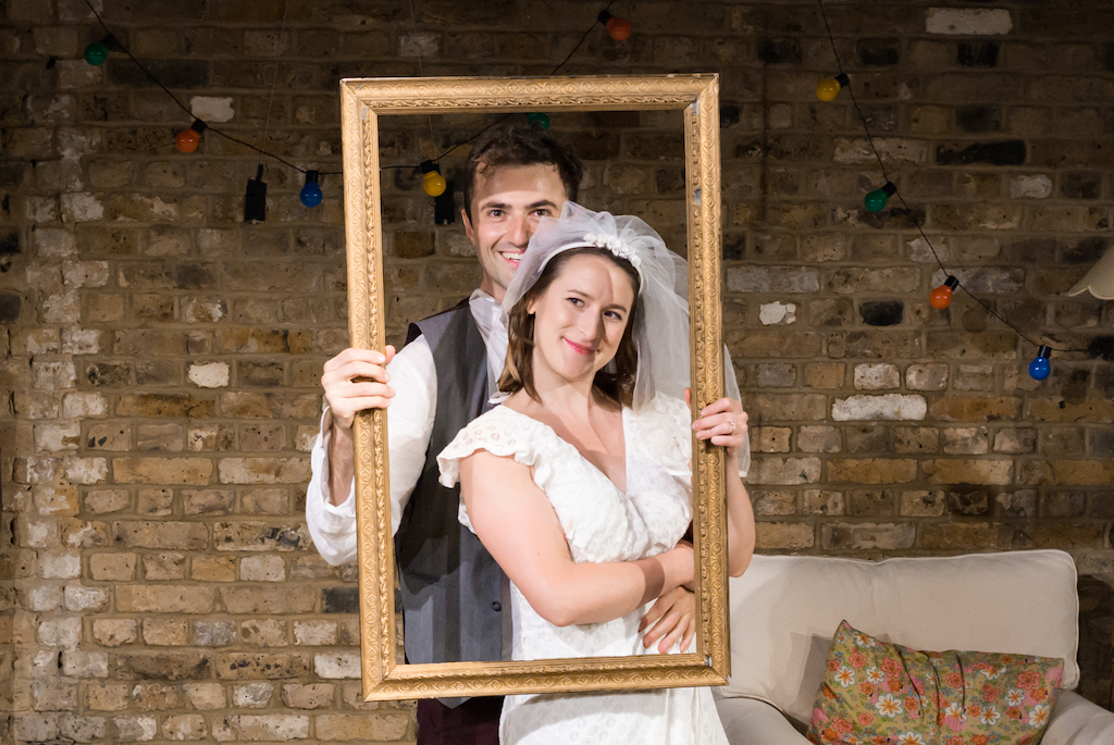 Cate and Steve on their wedding day I Arcola Theatre