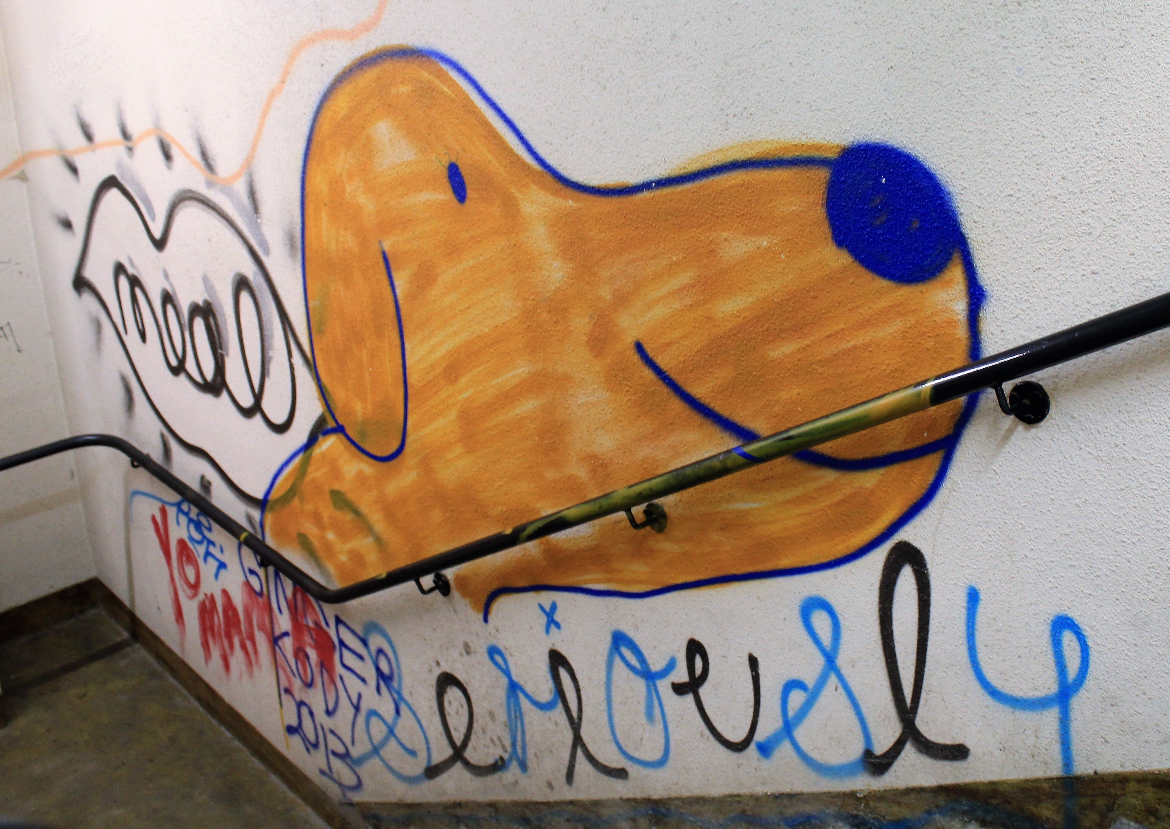 Graffiti dog in The Store by Chloe Chapman