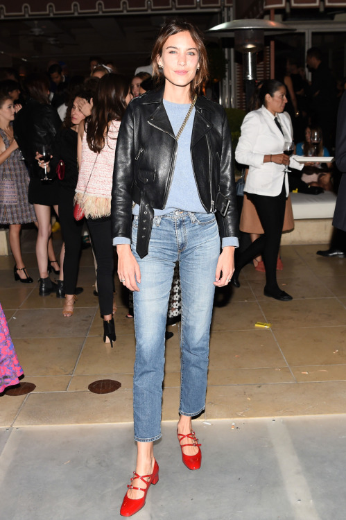Alexa Chung at the Chanel Number 5 dinner. Credit: Tumblr