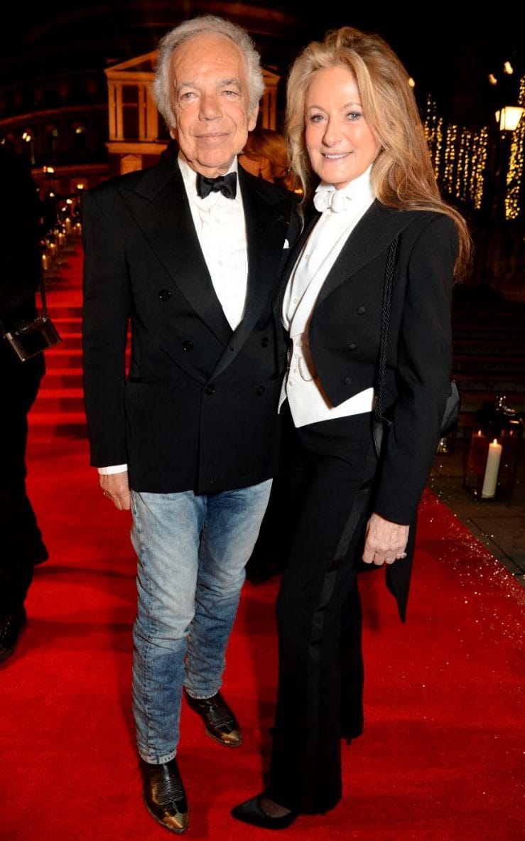 Ralph and wife Ricky Lauren at The Fashion Awards 2016.