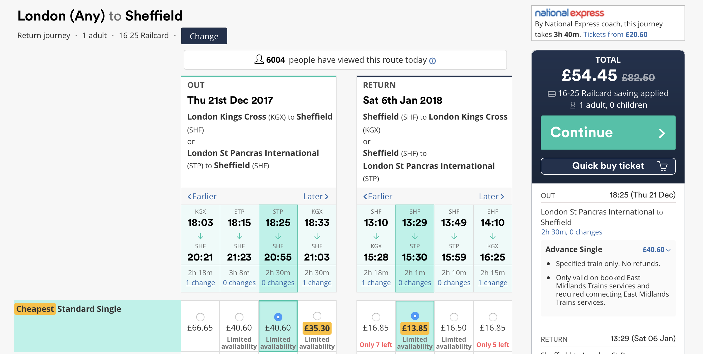 what time does cheap train travel start