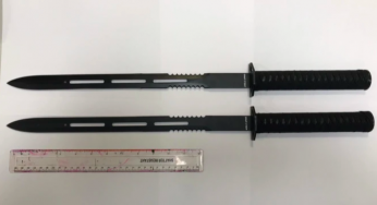 A 21-year-old arrested for carrying a 17-inch blade in North London