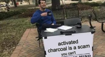 Hot take: charcoal is just edible dirt