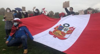 Police breaks up a peaceful protest in London