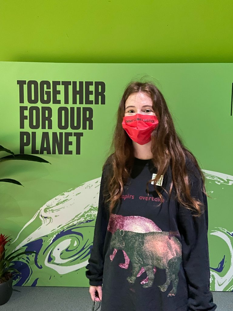 Young climate activist at COP26