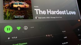 The Spotify page showing Dean Lewis's album The Hardest Love