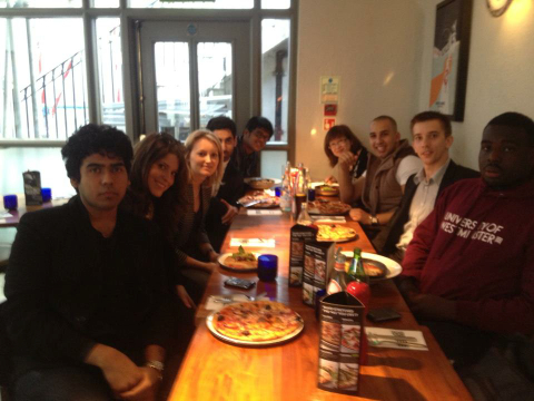 Entrepreneurship Pathway team enjoying lunch together