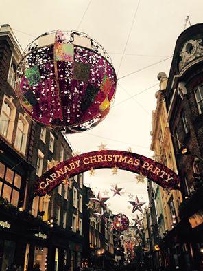 Christmas decoration in Carnaby Street